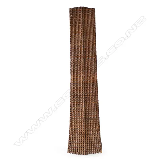 An old uncommon Solomon Islands woven shield,